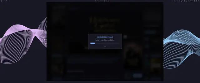 The trailer downloading.