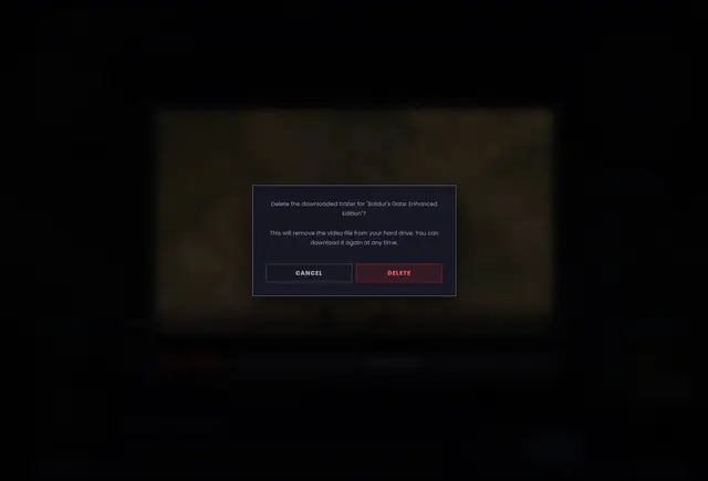 Removing a trailer you no longer want on disk.