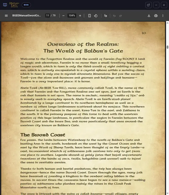 Reading one of them without leaving the app.