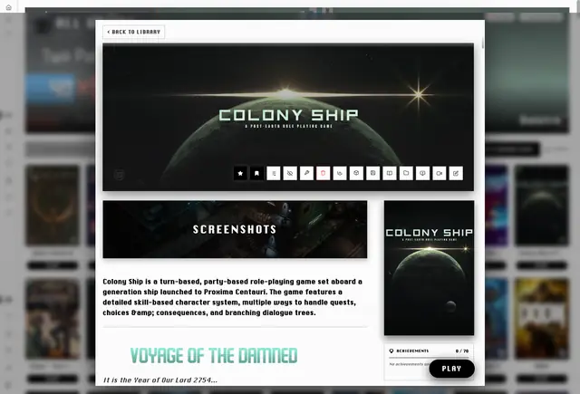 A game page to match.