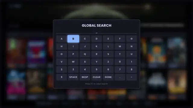 Searching with a controller, which is less painful than it sounds.