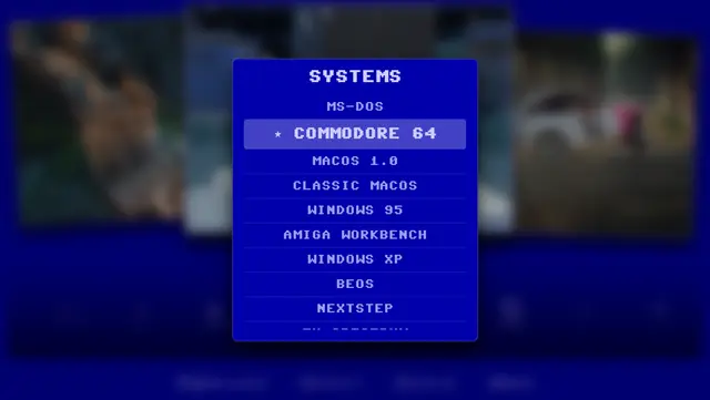 Commodore 64 on the big screen.